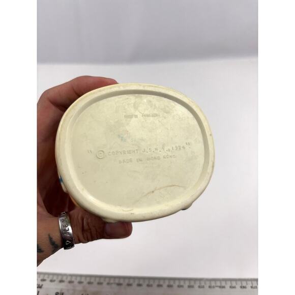 VTG Grandpa In Pajamas Plastic Denture Caddy Box 1974 JSNY Storage - Picture 12 of 13